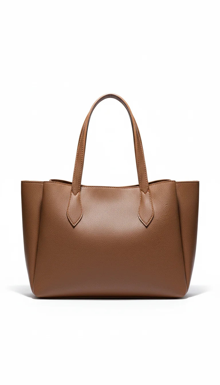 Elegant matte black textured leather