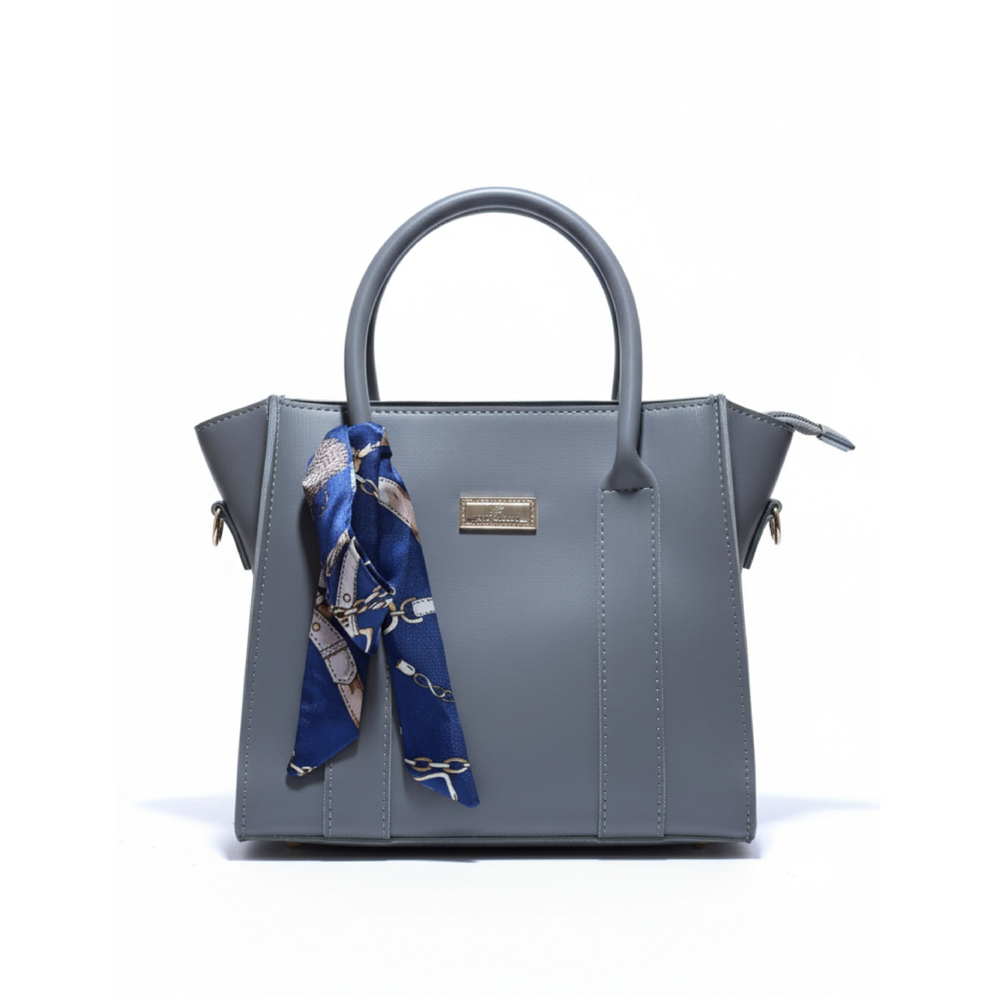 Scarf Embellished Satchel