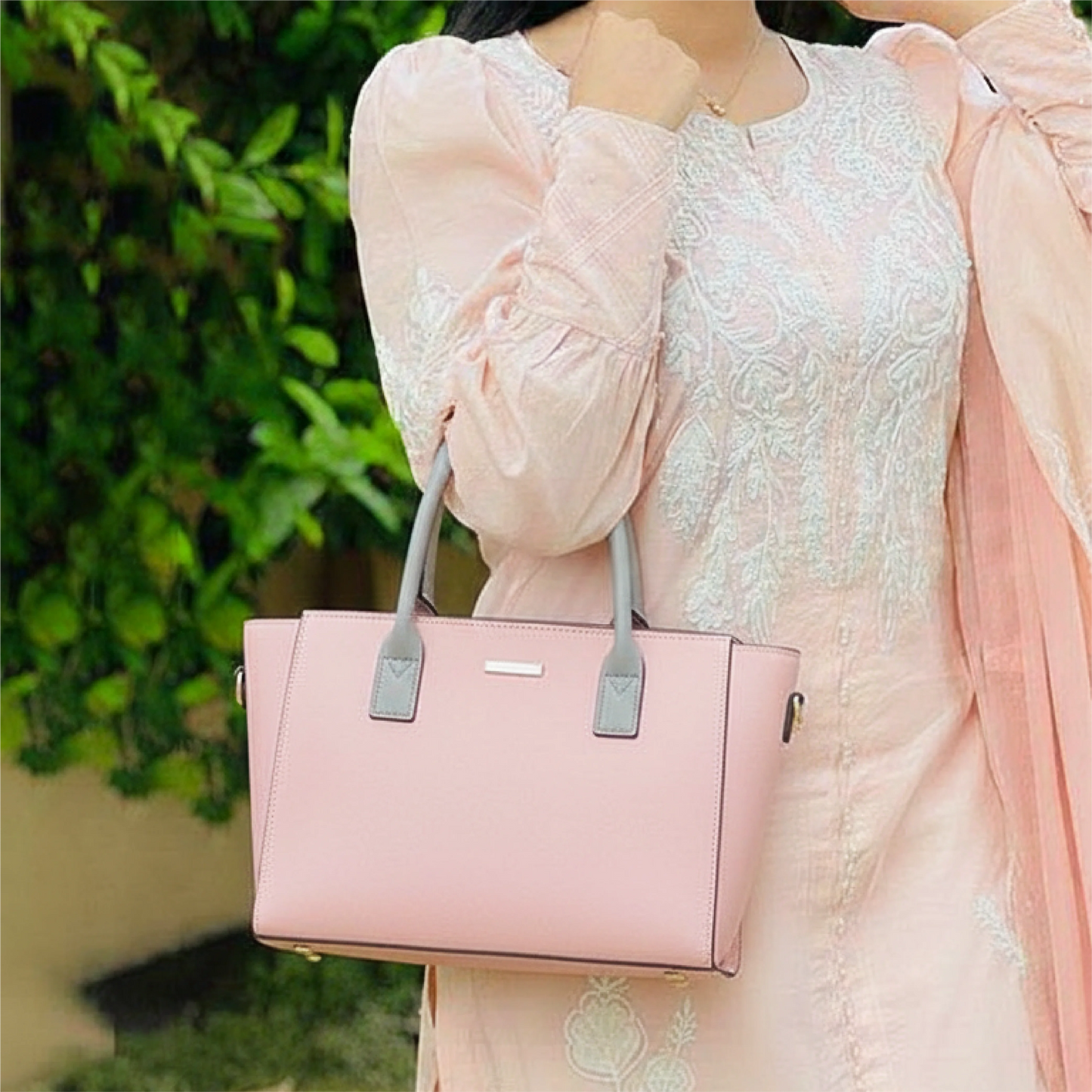 Elegant Two-Tone Bag