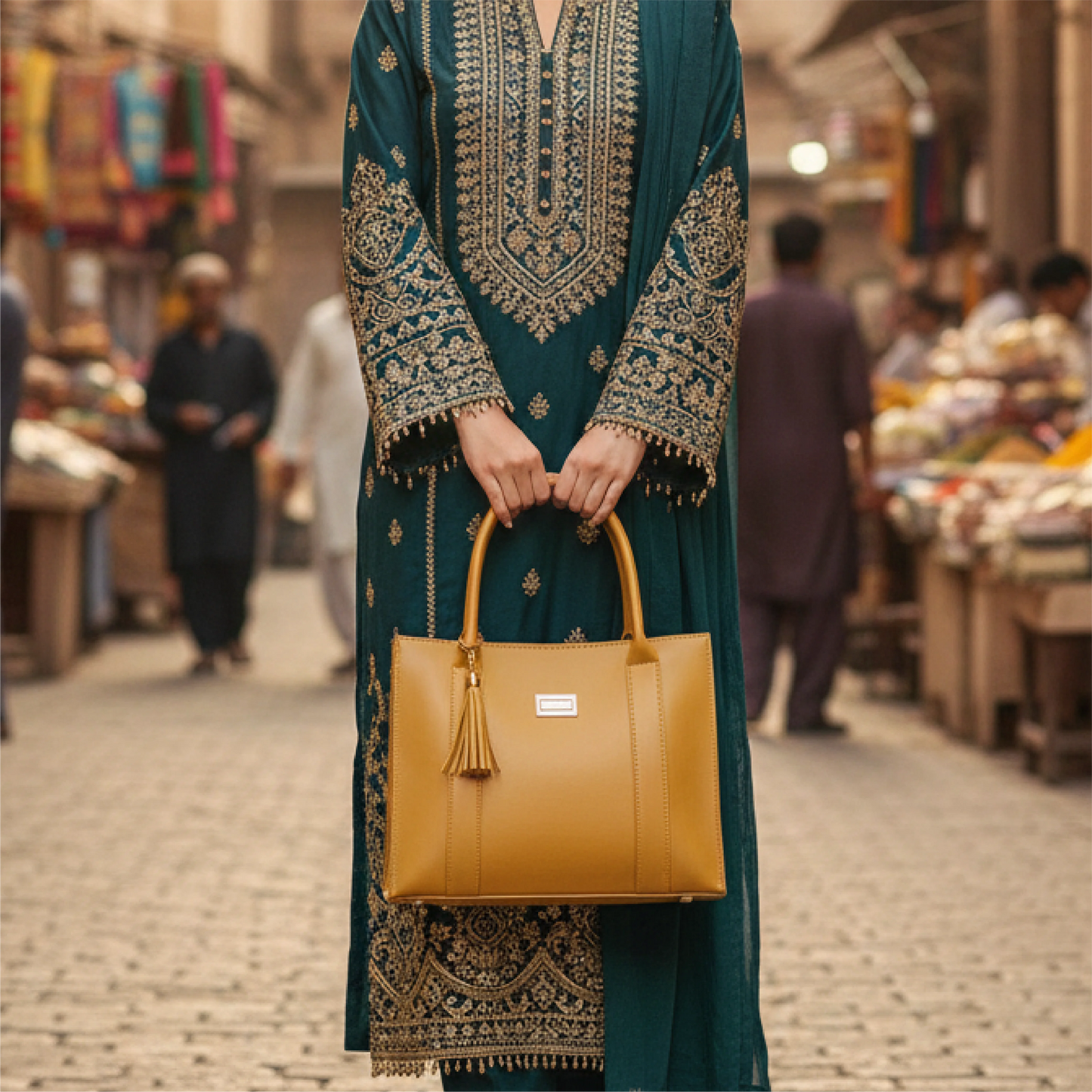 Burgundy Crosshatch Shoulder Bag