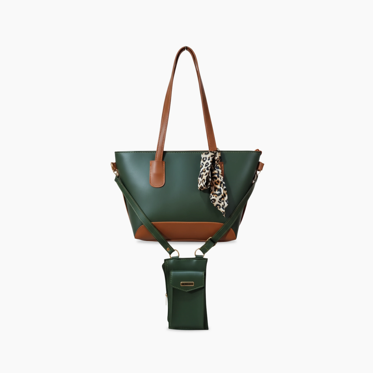 The Forest & Tan Color-Block  (2-Piece Set)
