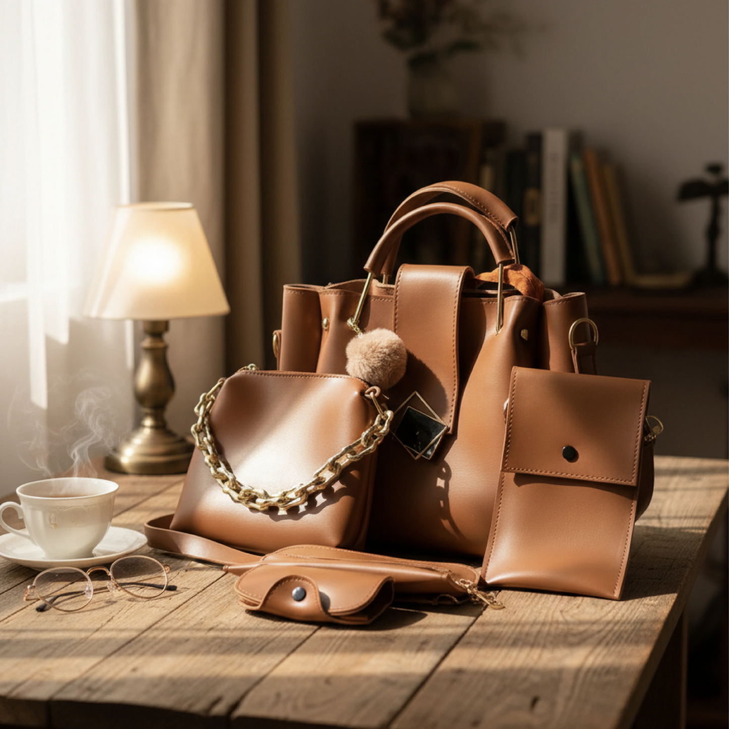 The Forest & Tan Safari Convertible Set.  ( 5 in 1 )