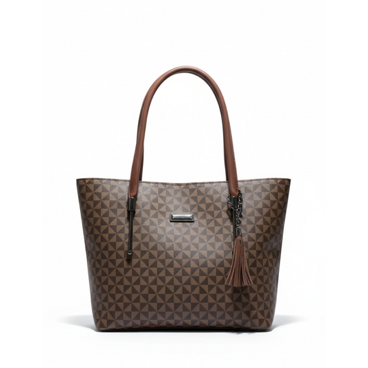 Classic Patterned Shoulder Bag