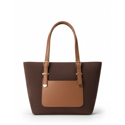 Contrast Tones leather bag