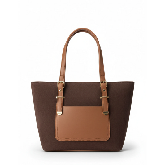 Contrast Tones leather bag