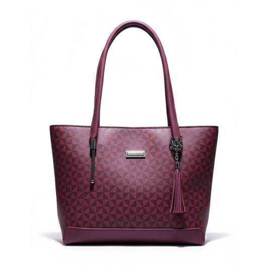 Classic Patterned Shoulder Bag