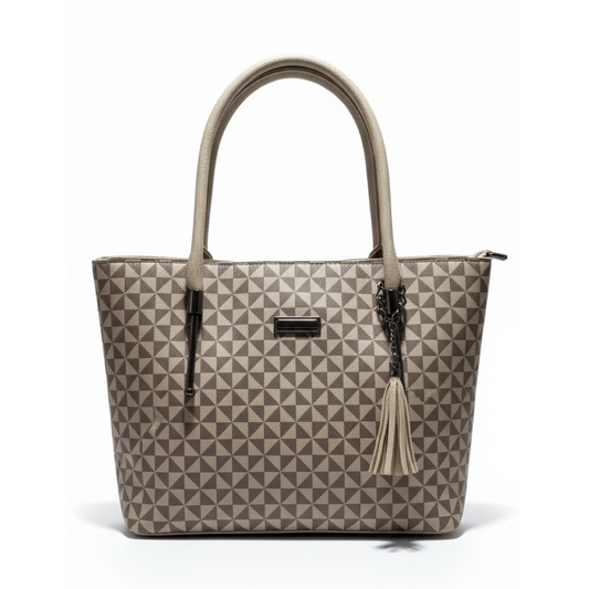 Classic Patterned Shoulder Bag