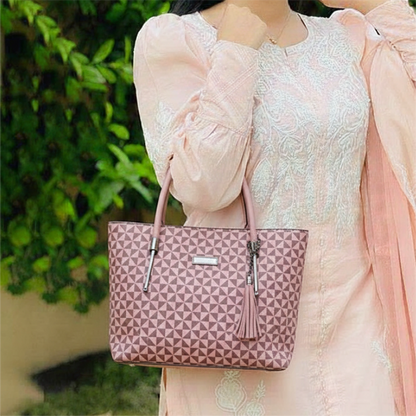 Classic Patterned Shoulder Bag