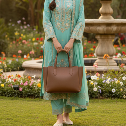 Elegant matte  textured leather