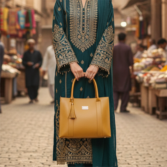 Burgundy Crosshatch Shoulder Bag
